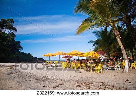 Beachfront restaurant on Ribeira beach; Itacare, Bahia, Brazil View Large Photo Image Stock Photo - Beachfront restaurant on Ribeira beach; Itacare, Bahia, Brazil. Fotosearch