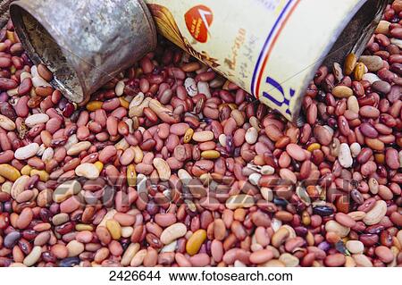 Picture - Beans for sale in the old City of Harar in Eastern Ethiopia; Harar, Ethiopia. Fotosearch
