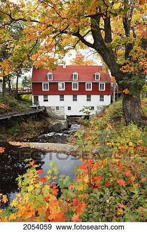 Beaumont Mill In Autumn, Chaudiere-Appalaches Region, Beaumont, Quebec. View Large Photo Image Stock Photo - Beaumont Mill In Autumn, Chaudiere-Appalaches Region, Beaumont, Quebec.. Fotosearch