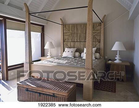 Stock Photography - Bed In Holiday Home. Fotosearch