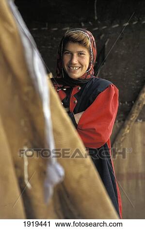 Bedouin Girl In Tent; Palmyra, Syria View Large Photo Image Stock Image - Bedouin Girl In Tent; Palmyra, Syria. Fotosearch