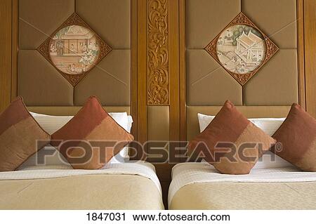 Bedroom In Shangri-La Hotel; Bangkok, Thailand View Large Photo Image Stock Image - Bedroom In Shangri-La Hotel; Bangkok, Thailand. Fotosearch