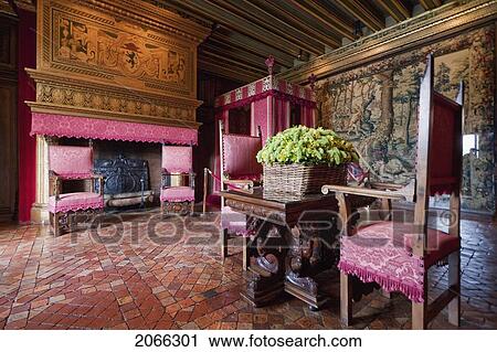 Bedroom Of Cesar Of Vendome In The Chateau De Chenonceau, Chenonceau, Indre-Et-Loire, France View Large Photo Image Stock Image - Bedroom Of Cesar Of Vendome In The Chateau De Chenonceau, Chenonceau, Indre-Et-Loire, France. Fotosearch
