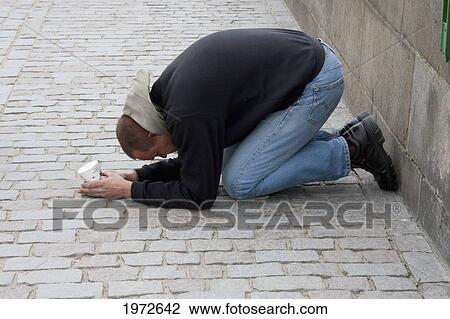 Beggar, Prague, Czech Republic View Large Photo Image Stock Image - Beggar, Prague, Czech Republic. Fotosearch
