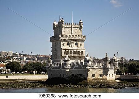 Stock Photo - Belem Tower; Lisbon, Portugal. Fotosearch
