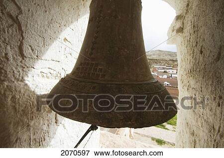 Bell In The Bell Tower Of Santiago De Curahuara De Carangas Church, Curahuara De Carangas, Oruro, Bolivia View Large Photo Image Stock Photo - Bell In The Bell Tower Of Santiago De Curahuara De Carangas Church, Curahuara De Carangas, Oruro, Bolivia. Fotosearch