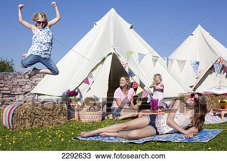 Bell Tent Camping On Grittenham Farm, Tillington, UK View Large Photo Image Stock Image - Bell Tent Camping On Grittenham Farm, Tillington, UK. Fotosearch