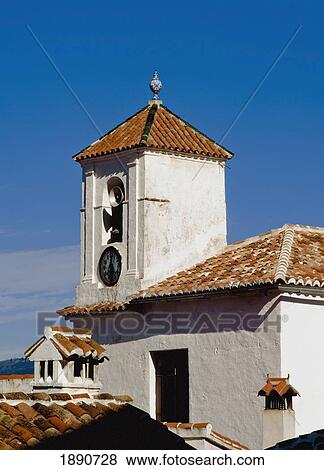 Stock Photo - Bell Tower, Benalavria, Andalucia, Spain. Fotosearch