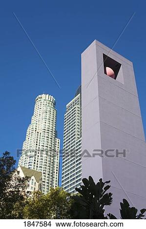 Bell Tower In Pershing Square; Los Angeles, California, Usa View Large Photo Image Picture - Bell Tower In Pershing Square; Los Angeles, California, Usa. Fotosearch