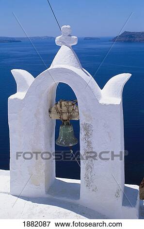 Bell Tower Of Church Against Sea View Large Photo Image Stock Photo - Bell Tower Of Church Against Sea. Fotosearch