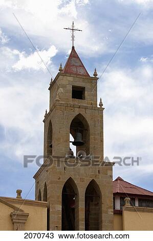 Bell Tower Of The Santuario De La Virgen Del Socav View Large Photo Image Stock Image - Bell Tower Of The Santuario De La Virgen Del Socav. Fotosearch