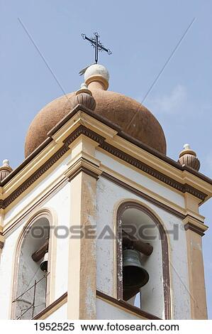Stock Photography - Bell tower of the Templo del Hospicio, Cochabamba, Bolivia. Fotosearch