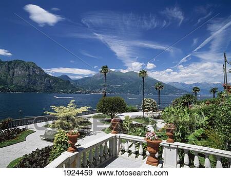 Stock Photo - Bellagio Garden At The Grand Hotel. Fotosearch