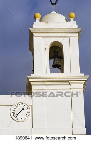 Bellfry And Clock Of Aljezur View Large Photo Image Stock Image - Bellfry And Clock Of Aljezur. Fotosearch
