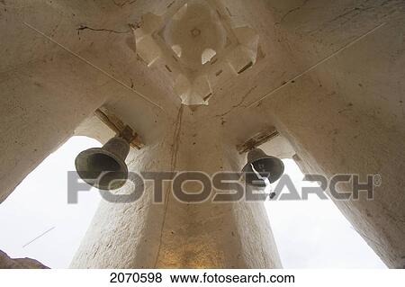 Stock Photo - Bells In The Bell Tower Of Santiago De Curahuara De Carangas Church, Curahuara De Carangas, Oruro, Bolivia. Fotosearch