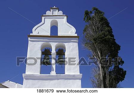 Stock Photo - Bells On Monastery Of Vlaherna And Tree, Close Up. Fotosearch