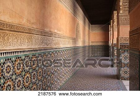 Ben Youssef Medrasa; Marrakesh, Morocco View Large Photo Image Stock Photograph - Ben Youssef Medrasa; Marrakesh, Morocco. Fotosearch