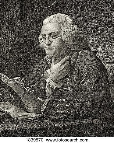 Stock Image - Benjamin Franklin 1706 To 1790 American Statesman And Founding Father A Signatory Of Declaration Of Independence 19Th Century Engraving By J. B. Longacre From A Painting By Martin. Fotosearch