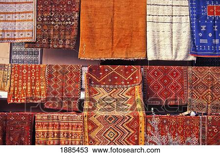 Berber Carpets Hanging In Souk In La Criee Berbere View Large Photo Image Stock Image - Berber Carpets Hanging In Souk In La Criee Berbere. Fotosearch