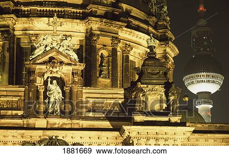 Stock Photo - Berliner Dom And Tv Tower On Museum Island Berlin Germany. Fotosearch