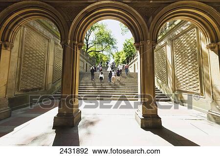 Bethesda Arcade in Central Park, New York City, New York, United States View Large Photo Image Stock Image - Bethesda Arcade in Central Park, New York City, New York, United States. Fotosearch