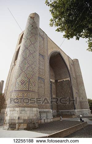 Bibi Khanum mosque; Samarkand, Uzbekistan View Large Photo Image Stock Photo - Bibi Khanum mosque; Samarkand, Uzbekistan. Fotosearch