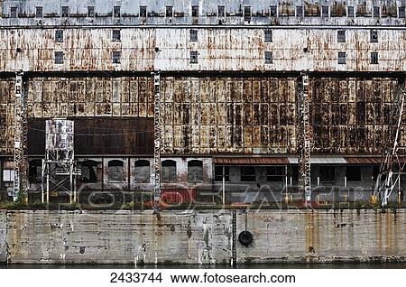 Picture - Bickerdike Pier in Old Montreal; Montreal, Quebec, Canada. Fotosearch