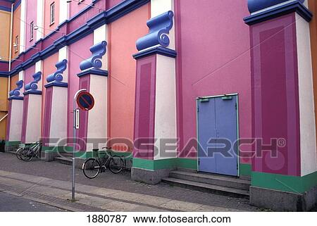 Bicycles Outside Cinema View Large Photo Image Stock Photo - Bicycles Outside Cinema. Fotosearch