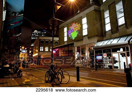 Stock Photo - Bicycles Parked Near Brick Lane, East London, London, Uk. Fotosearch