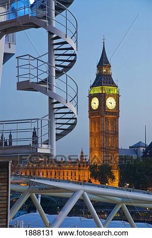 Big Ben At Dusk, View From The London Eye. View Large Photo Image Stock Image - Big Ben At Dusk, View From The London Eye.. Fotosearch