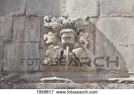 Stock Photo - Big Onofrio's Fountain, Dubrovnik, Dubrovnik-Neretva, Croatia. Fotosearch
