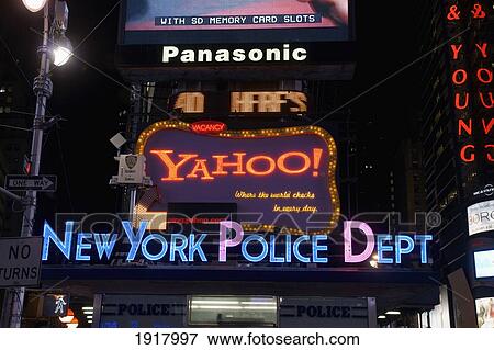 Stock Photo - Billboards At Times Square. Fotosearch