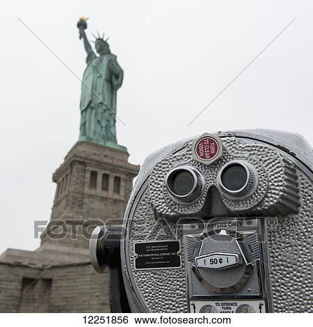 Binoculars and the Statue of Liberty; New York City, New York, United States of America View Large Photo Image Stock Photograph - Binoculars and the Statue of Liberty; New York City, New York, United States of America. Fotosearch
