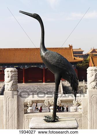 Bird Statue In The Forbidden City Beijing China