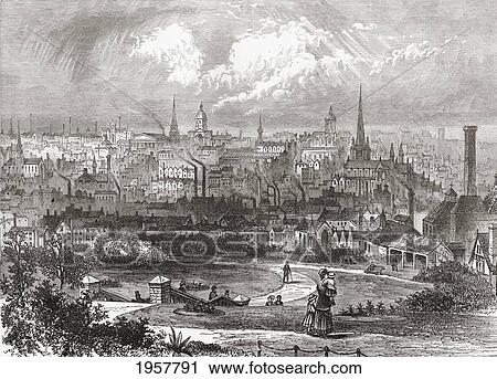 Stock Image - Birmingham, West Midlands, England In The Late 19Th Century. From Our Own Country Published 1898.. Fotosearch
