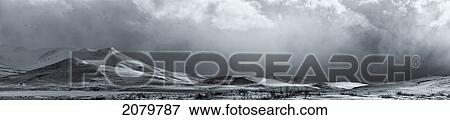 Black And White Image Of A Clearing Storm Along The Dempster Highway, Yukon. View Large Photo Image Stock Photo - Black And White Image Of A Clearing Storm Along The Dempster Highway, Yukon.. Fotosearch
