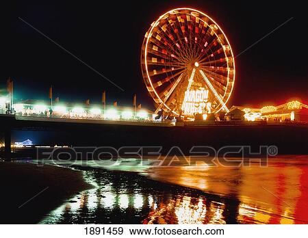 Stock Photo - Blackpool's Central Pier With. Fotosearch