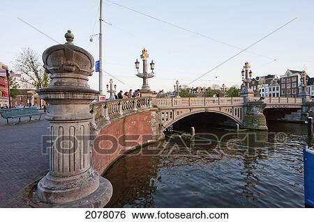 Stock Photograph - Blauwbrug, Amsterdam, Netherlands. Fotosearch