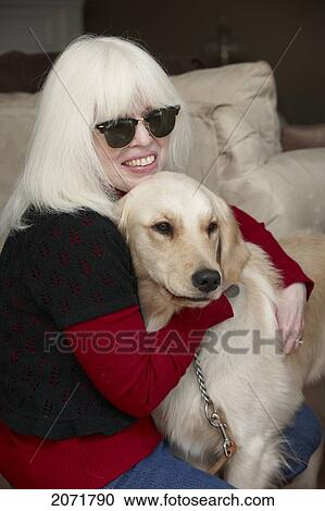 Blind Woman With Guide Dog, Courtice, Ontario View Large Photo Image Stock Image - Blind Woman With Guide Dog, Courtice, Ontario. Fotosearch