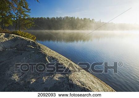 Stock Image - Blindfold Lake In Northwestern Ontario; Kenora Ontario Canada. Fotosearch