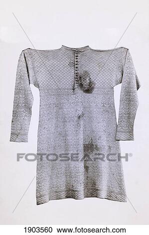 Stock Image - Blue Silk Vest Worn By King Charles I At His Execution. From Memoirs Of The Martyr King By Allan Fea Published 1905.. Fotosearch