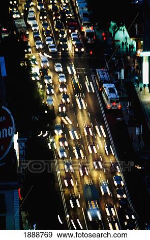 Blurred Traffic At Night View Large Photo Image Stock Photo - Blurred Traffic At Night. Fotosearch
