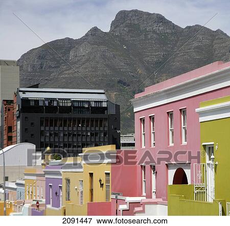 Bo-Kaap Malay Muslim District Cape Town South Africa. View Large Photo Image Stock Photo - Bo-Kaap Malay Muslim District Cape Town South Africa.. Fotosearch