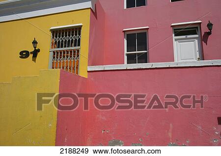 Bo-Kaap Malay Muslim District Cape Town South Africa View Large Photo Image Stock Photo - Bo-Kaap Malay Muslim District Cape Town South Africa. Fotosearch