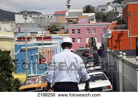Stock Photograph - Bo-Kaap Malay Muslim District Cape Town South Africa. Fotosearch