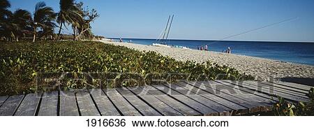 Stock Photograph - Boardwalk On Beach. Fotosearch