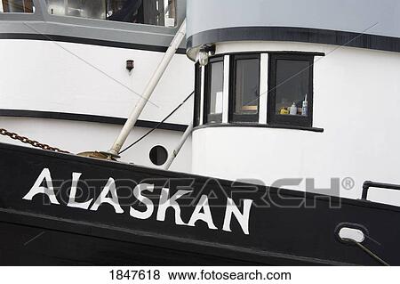 Stock Photo - Boat At Fishermen's Terminal; Seattle, Washington State, Usa. Fotosearch
