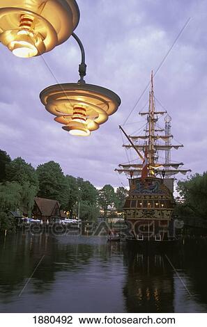 Boat At Tivoli Gardens View Large Photo Image Stock Image - Boat At Tivoli Gardens. Fotosearch
