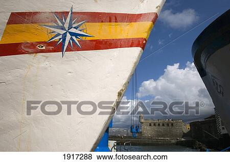 Boat In Puerto Pesquero Fishing Harbour View Large Photo Image Stock Photo - Boat In Puerto Pesquero Fishing Harbour. Fotosearch
