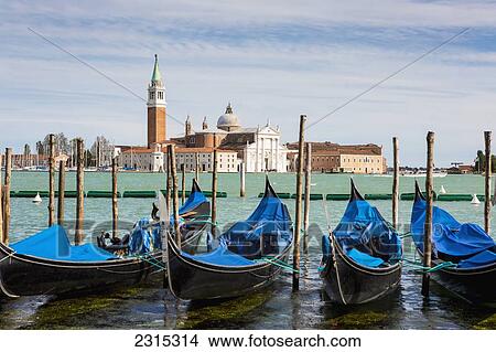 Boats anchored at marina; Venice, Italy View Large Photo Image Picture - Boats anchored at marina; Venice, Italy. Fotosearch